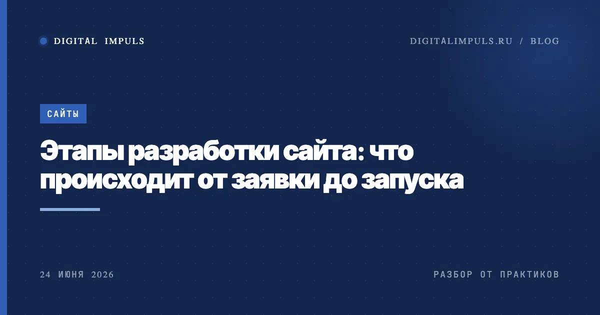Этапы разработки сайта - от брифа до запуска