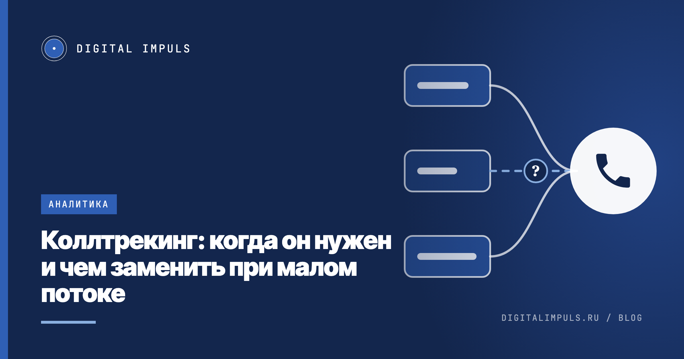 Три рекламных источника сходятся в один телефонный звонок, у одного из них источник не определён