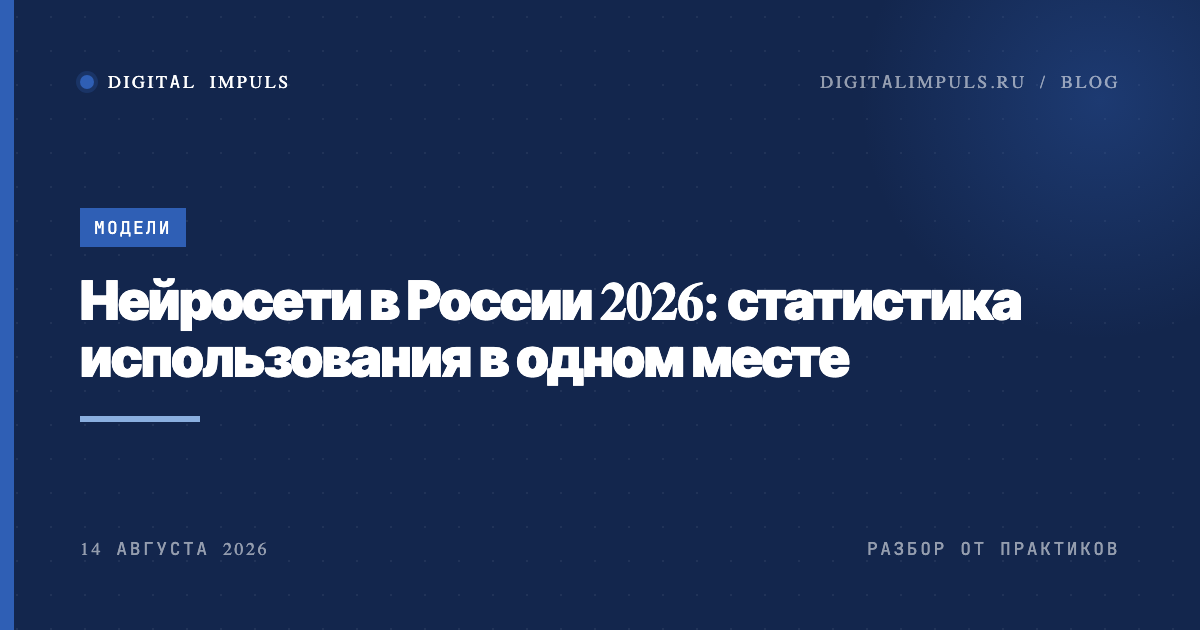 Статистика использования нейросетей в России 2026: ключевые цифры