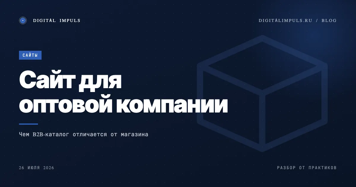 Сайт для оптовой компании - B2B-каталог против розничного магазина