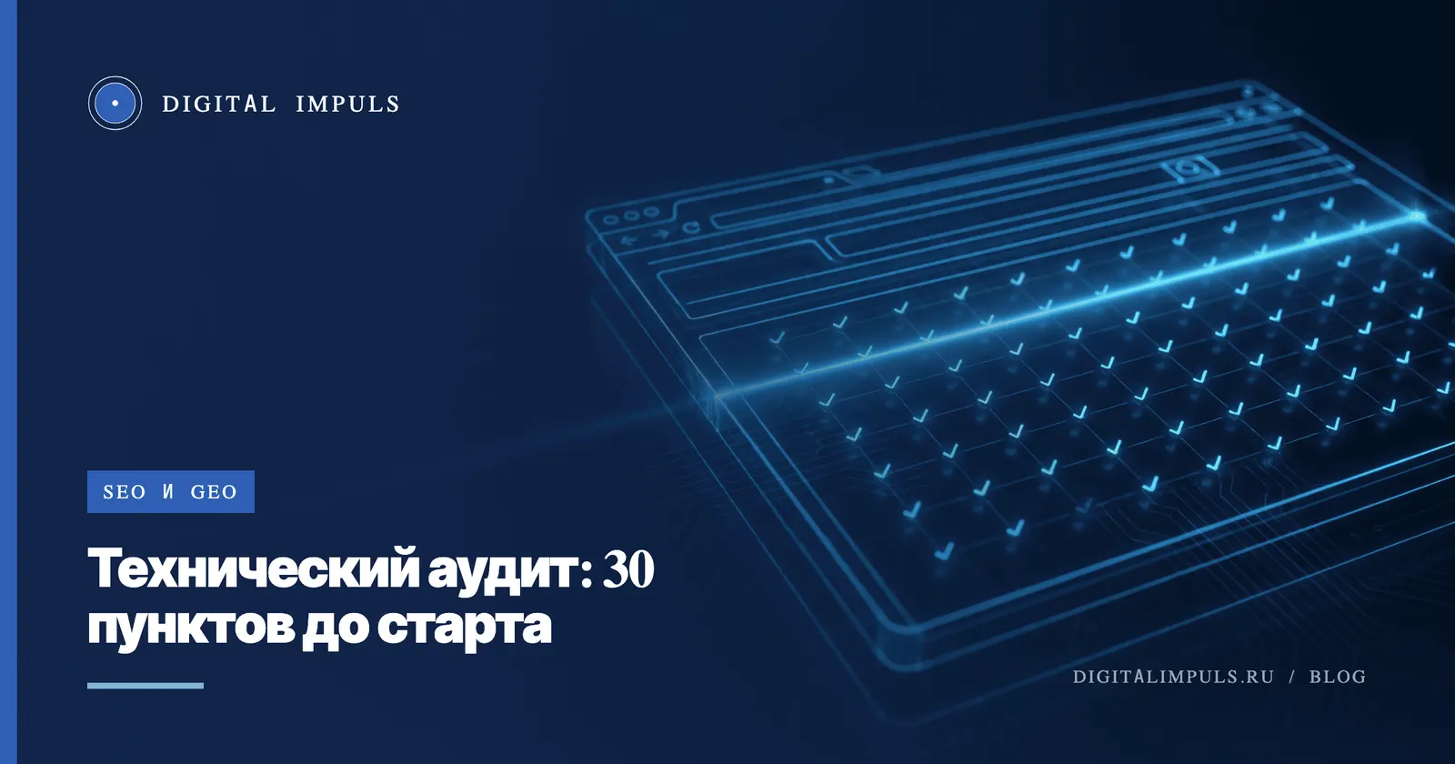 Технический аудит сайта: чек-лист из 30 пунктов перед стартом продвижения