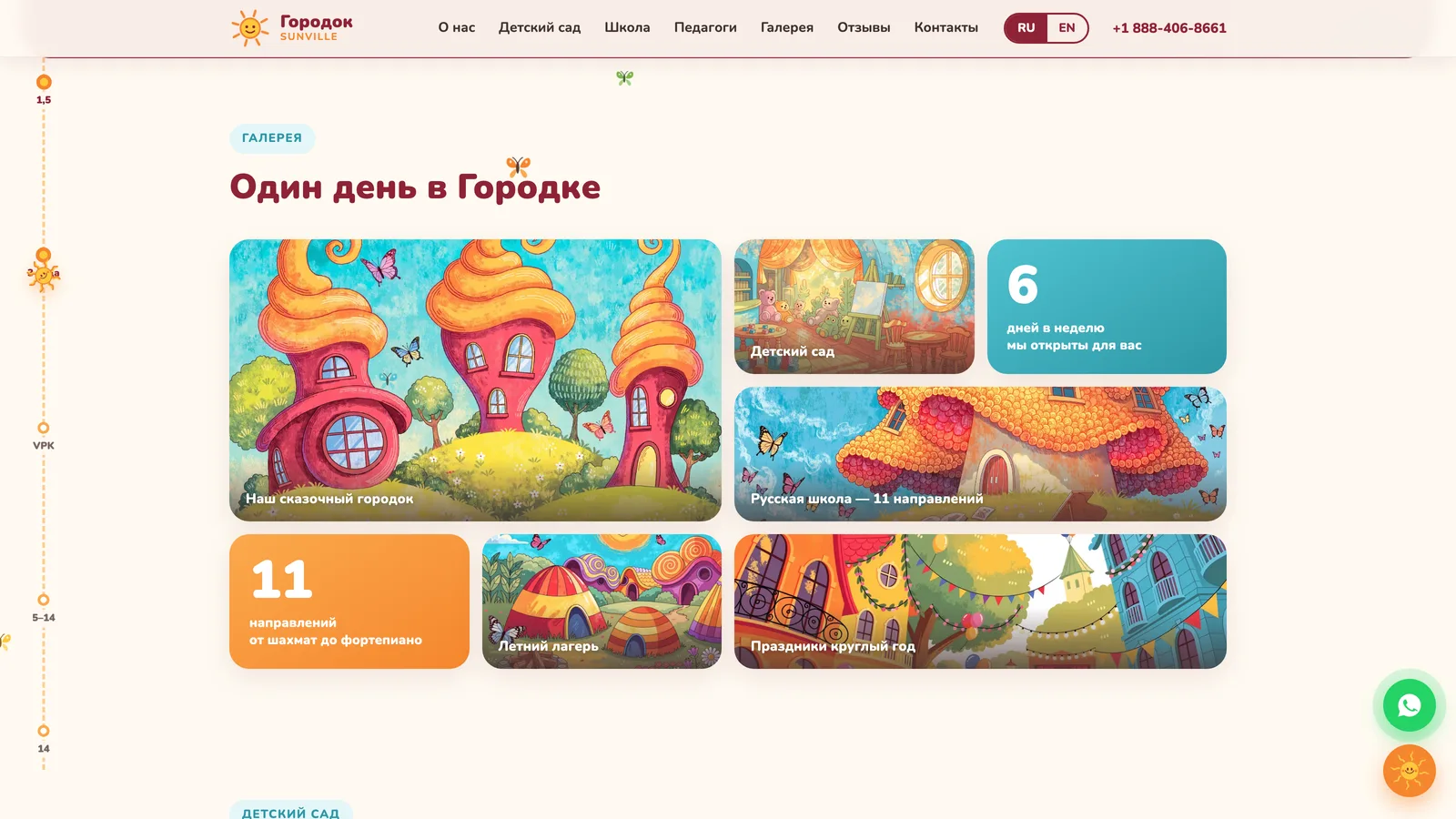 Галерея — один день в городке, bento-сетка